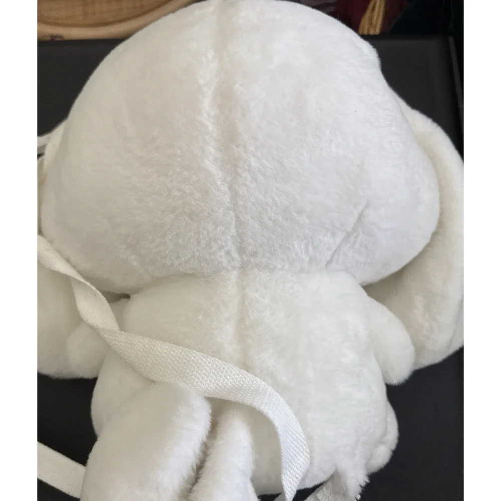 Sanrio Cinnamoroll Plush Backpack Soft White Stuffable Adjust Removable Straps